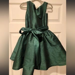 Green girls dress